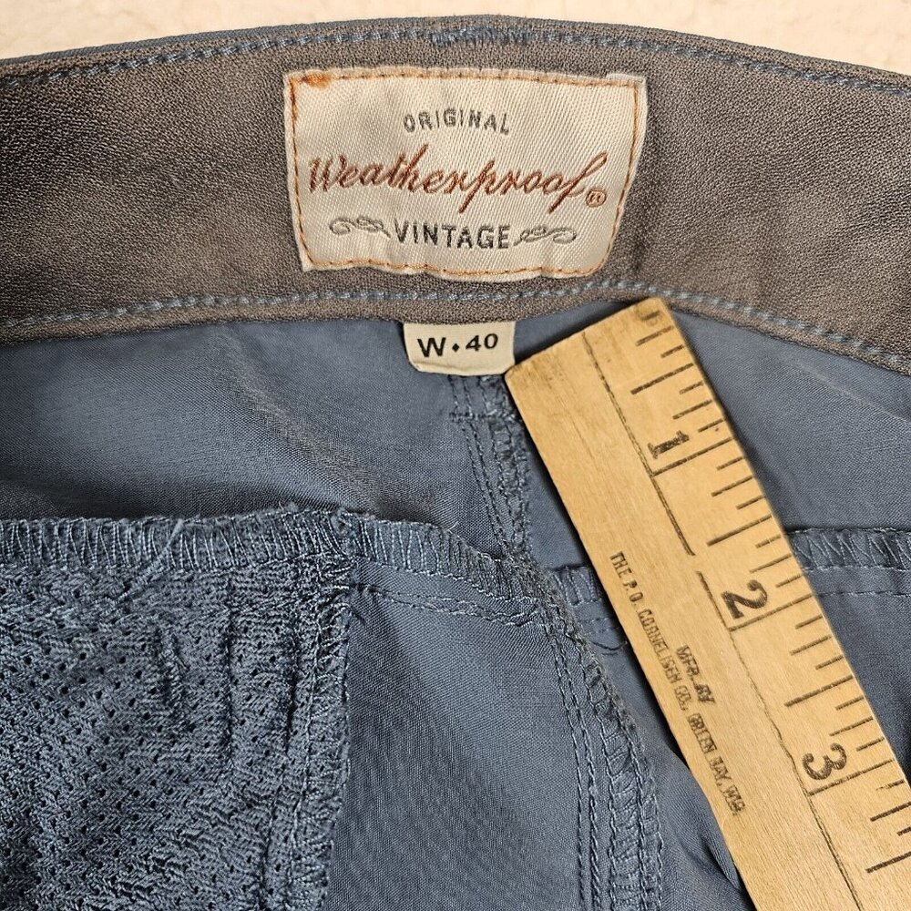 Weatherproof Vintage Trail Shorts Hybrid Men's Size 40 Solid Metal Gray Outdoors - Picture 8 of 14